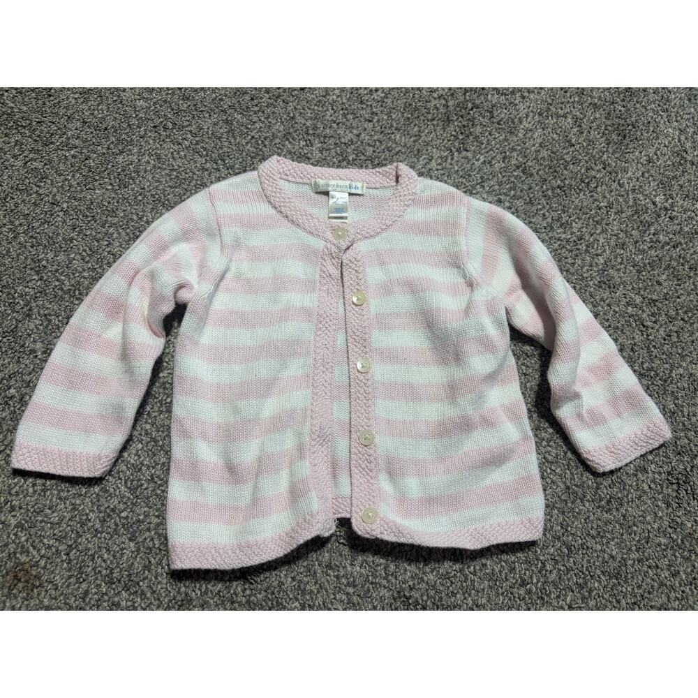 Pottery Barn Kids girls 6-12 month striped sweater